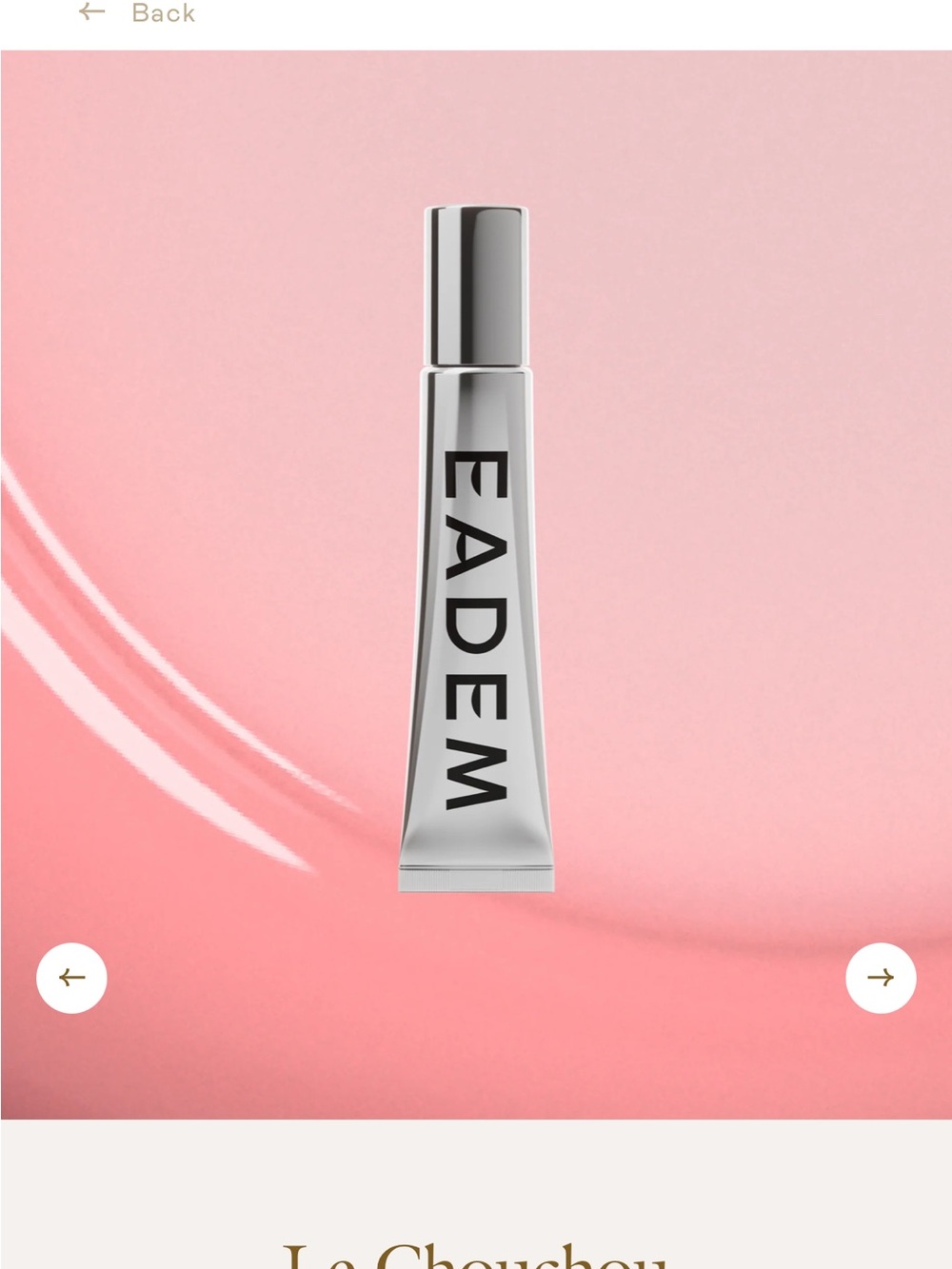 LIMITED EDITION Eadem Croissant Au Beurre Lip Balm & Gloss — Cream Shade